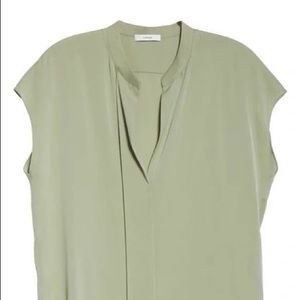 Vince Silk Top Blouse